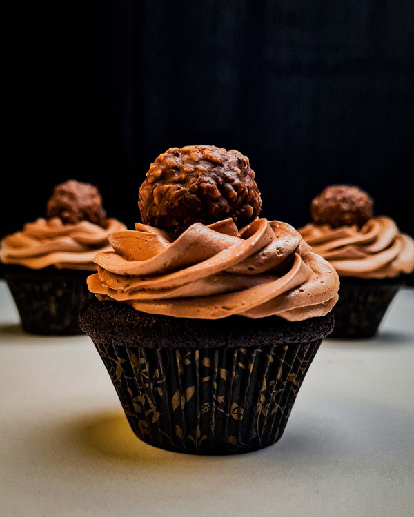 Death by Chocolate, Ferrero Rocher Eggless Cupcakes by The Ganache Girl, Preeti Sivakumar – Homemade Treats