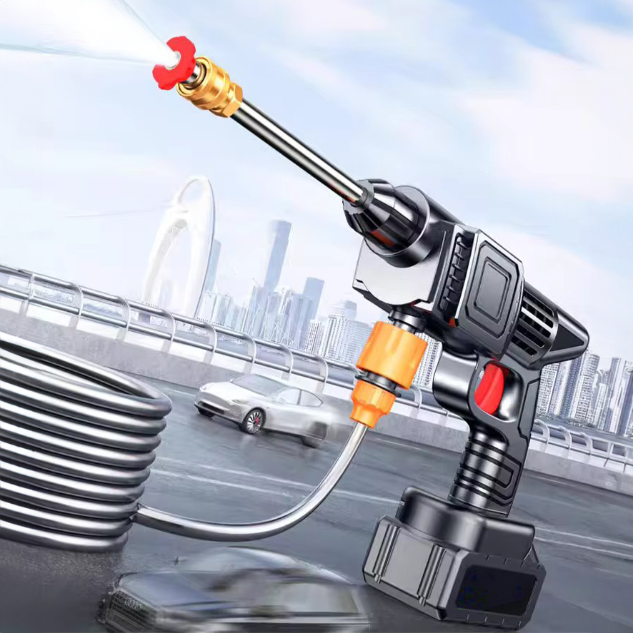 Portable Wireless Pressure Washer Gun for Bike and Car