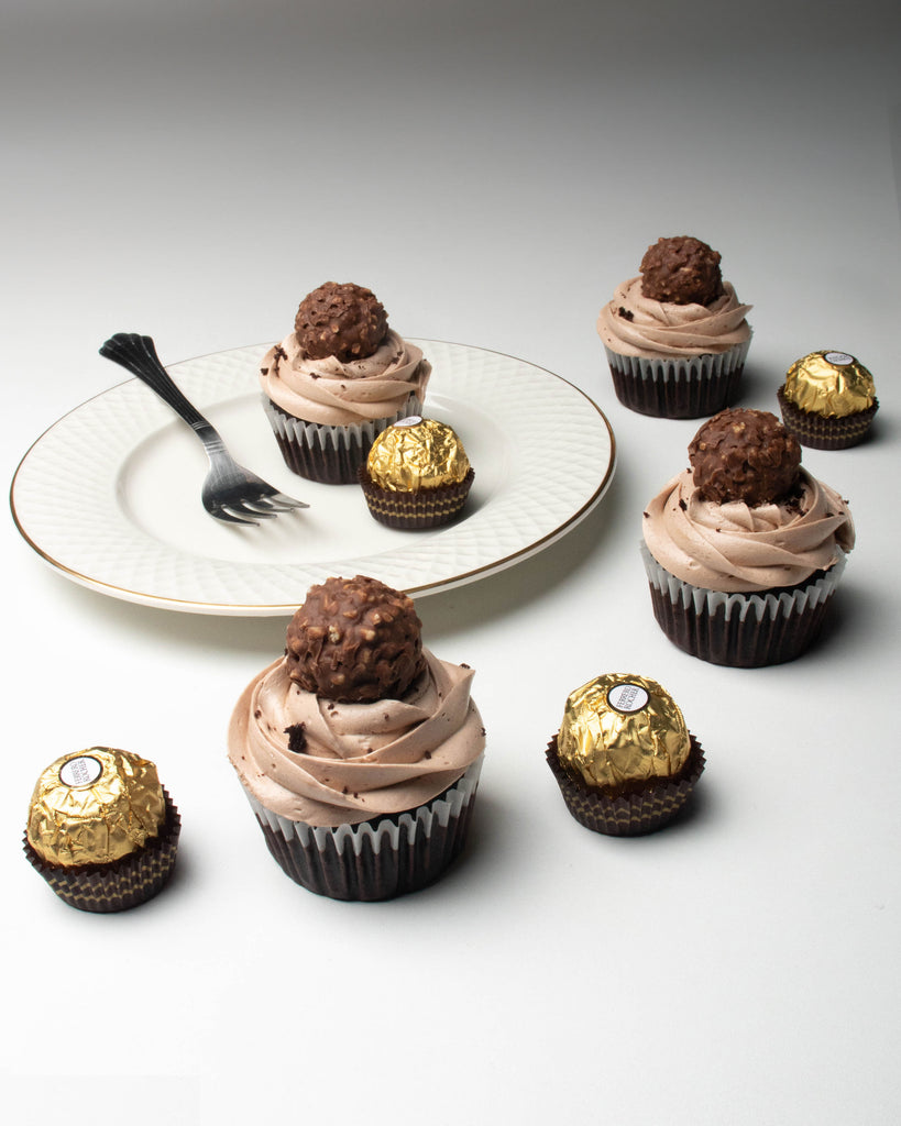 Ferrero Rocher Eggless Cupcakes by The Ganache Girl, Preeti Sivakumar – Homemade and Decadent