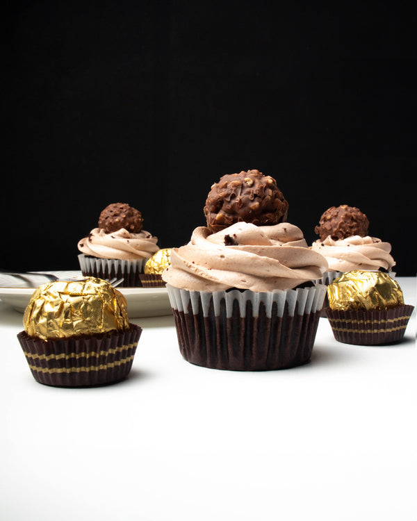 Ferrero Rocher Eggless Cupcakes by The Ganache Girl, Preeti Sivakumar – Homemade and Decadent