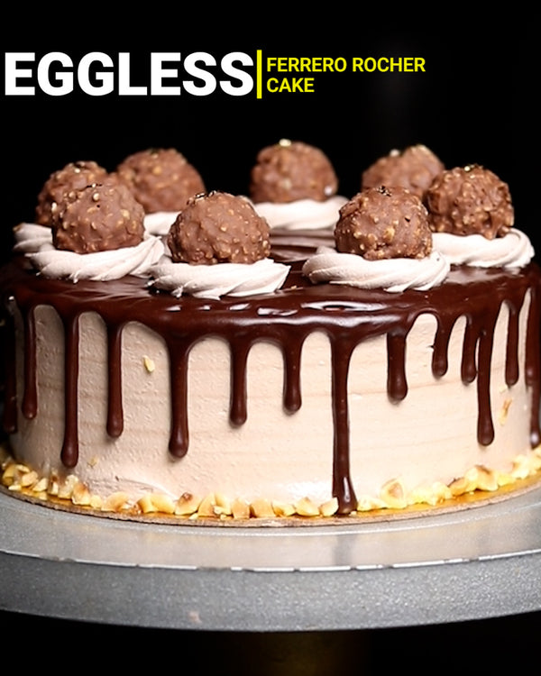 Ferrero Rocher Eggless Cake by The Ganache Girl, Preeti Sivakumar – Homemade and Rich