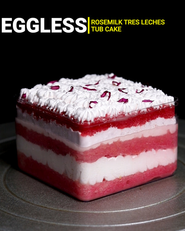 Rose Milk - Eggless Tres leches Cake, Preeti Sivakumar – Homemade Sweet Treats